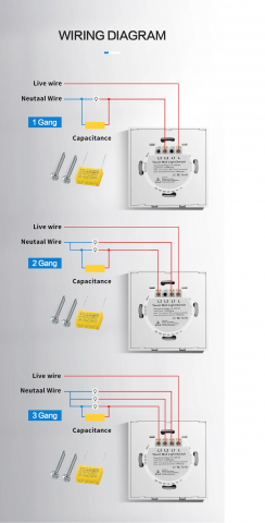 Intrerupator inteligent cu touch Open, Wi-Fi, fara nul, 2 canale, 10A, sticla securizata, Tuya, Smart Life, compatibil Amazon Alexa / Google Assistant [3]