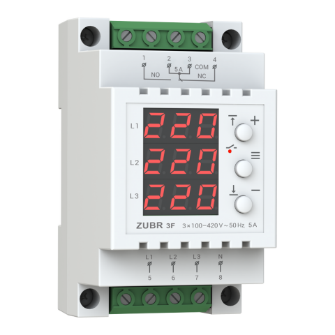 Electrice - Releu de tensiune trifazat ZUBR 3F