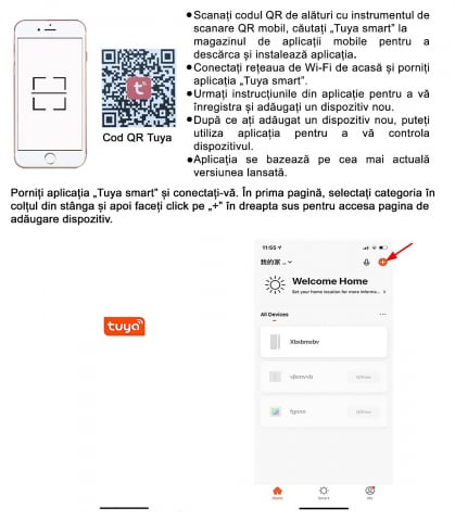 Releu protectie supratensiune si contor de energie inteligent, Wi-fi, EARU-63A, Sensibilitate 10 mA reglabil, digital, protectie supratensiune si suprasarcina, compatibil Tuya si SmartLife App [6]