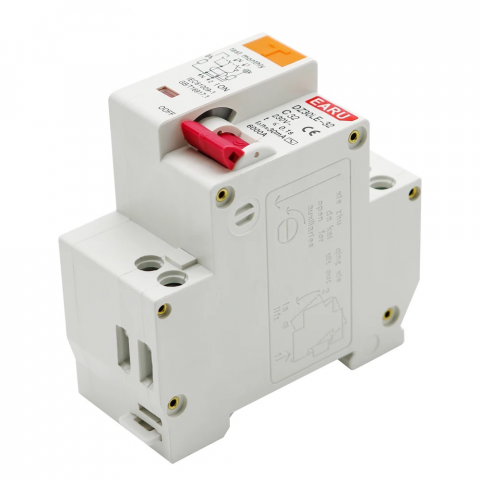 Electrice - Disjunctor diferential RCD / RCBO 2P, 32A, tip AC, curent rezidual 30mA, curba C, EARU DZ30LE-32