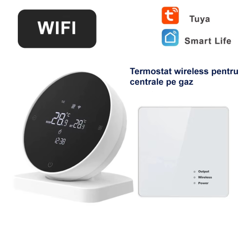 Termostat wireless WiFi pentru centrala pe gaz Earu R7 [1]