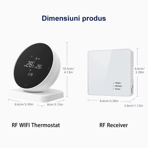 Termostat wireless WiFi pentru centrala pe gaz Earu R7 [3]