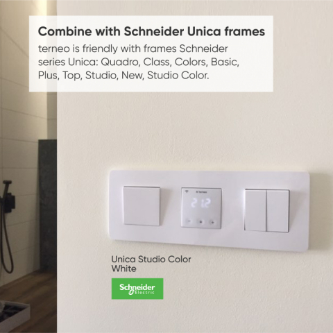 Termostat Smart Wi-Fi Terneo SX - 16A/3000VA, Montaj în doză de aparat, Control prin Aplicație + Vocal (Google Home), Geofencing, pentru Încălzire Pardoseală [2]