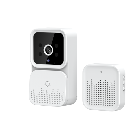 Sonerie video - Videointerfon HD wireless  Nuvikon M6, aplicatie Tuya, acumulator Li-Ion integrat, Alb