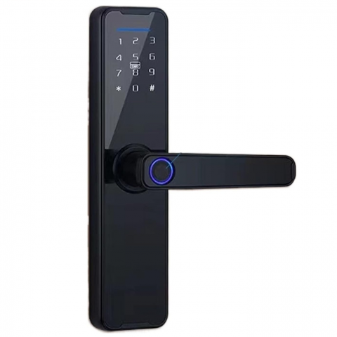 Yala inteligenta, aplicatie telefon, control de la distanta, citire amprenta, alarma efractie, impermeabila, functionare intre -25 si 60 grade, model TY200, Negru [0]