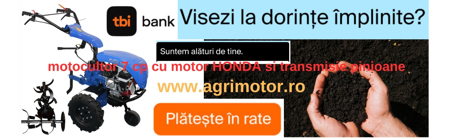 Motocultor Fash Honda 7 cp