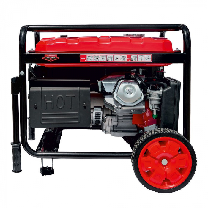 GENERATOR PORTABIL GN6000E CADRU DESCHIS 74DB REZ-25L Pmax/opt-6.5KW/6.0KW-230V AVR H-420 ATS-optional BENZINA START ELECTRIC ENERGO [3]