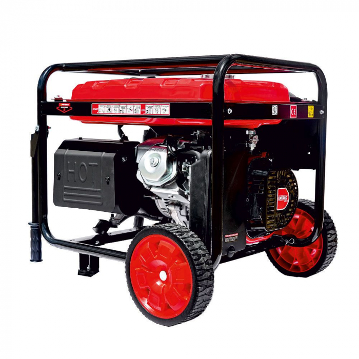 GENERATOR PORTABIL GN6000E CADRU DESCHIS 74DB REZ-25L Pmax/opt-6.5KW/6.0KW-230V AVR H-420 ATS-optional BENZINA START ELECTRIC ENERGO [4]
