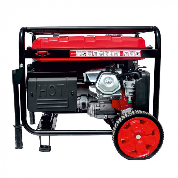GENERATOR PORTABIL GN5000E CADRU DESCHIS 74DB REZ-25L Pmax/opt-5.5KW/5.0KW-230V AVR H-390 BENZINA START ELECTRIC ENERGO [3]