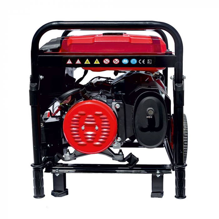 GENERATOR PORTABIL GN5000E CADRU DESCHIS 74DB REZ-25L Pmax/opt-5.5KW/5.0KW-230V AVR H-390 BENZINA START ELECTRIC ENERGO [2]