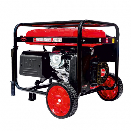 GENERATOR PORTABIL GN6000E CADRU DESCHIS 74DB REZ-25L Pmax/opt-6.5KW/6.0KW-230V AVR H-420 ATS-optional BENZINA START ELECTRIC ENERGO [3]