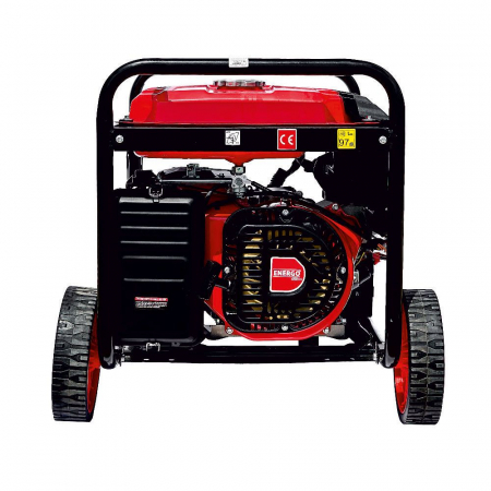 GENERATOR PORTABIL GN7000E CADRU DESCHIS 74DB REZ-25L Pmax/opt-7.7KW/7.2KW-230V AVR H-460 BENZINA START ELECTRIC ENERGO [4]