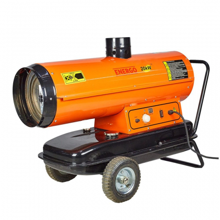 Incalzitoare - INCALZITOR Aeroterma CU MOTORINA ARDERE INDIRECTA I020Y 20KW 17500KCAL/H DEBIT-800MC/H CONSUM-1.95L/H ENERGO