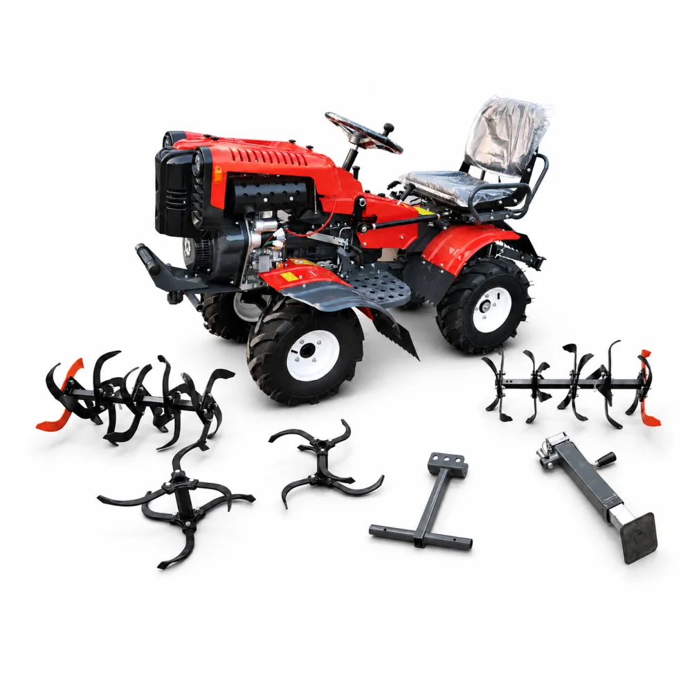 TRACTOR - Minitractor Agricol Multifuncțional cu 4 Roți și Accesorii – AGRIMOTOR.ro