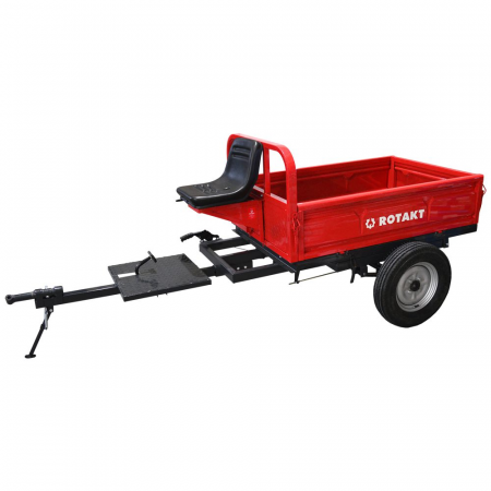 Remorci - Remorca motocultor Rotakt REM500, capacitate maxim 500 kg, basculabila