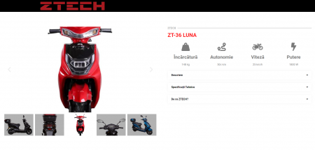 Scuter electric ZT-36 LUNA 25 km/h sau 45 km/h [3]