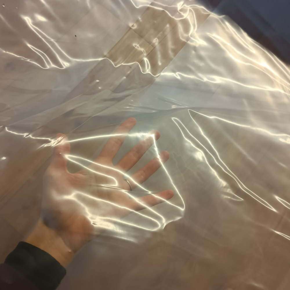 Folie construcții 140 microni, 4 m lățime, natur – la kilogram [3]