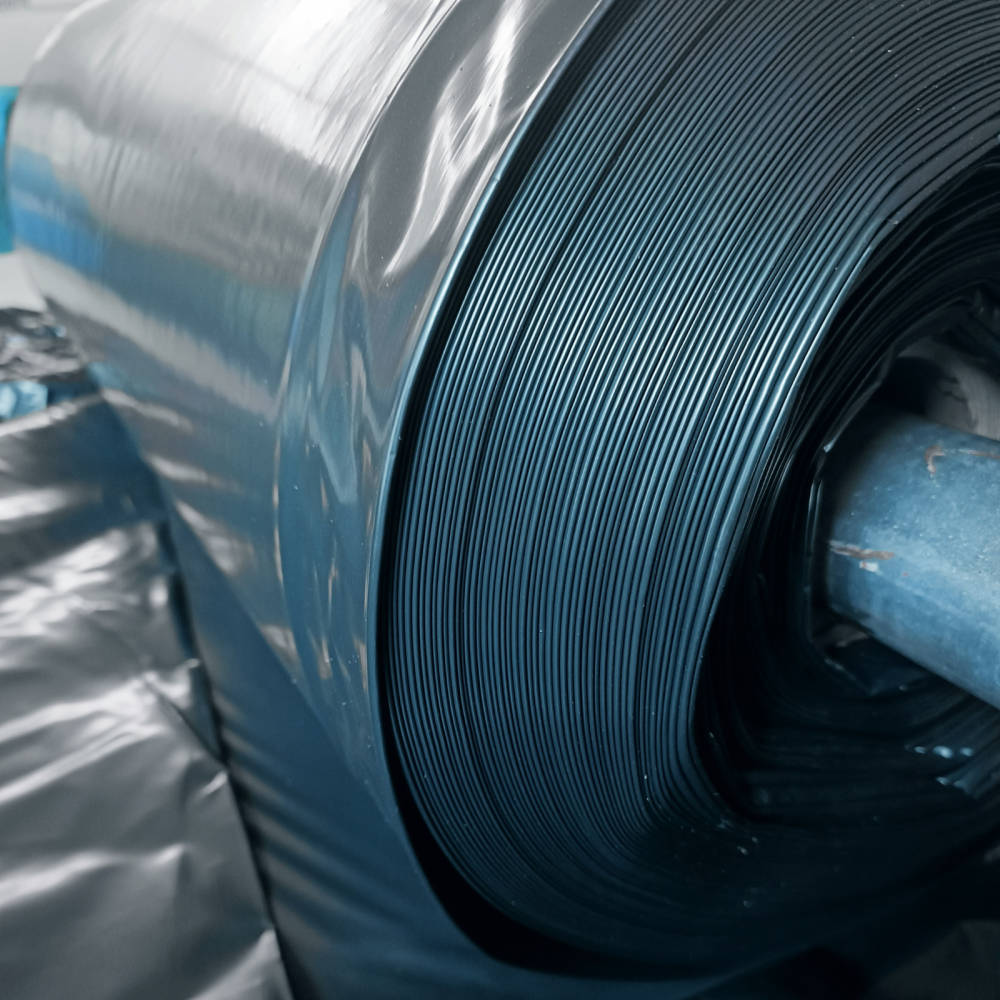 Folie construcții 6m x 25m, neagra - 150 microni [4]