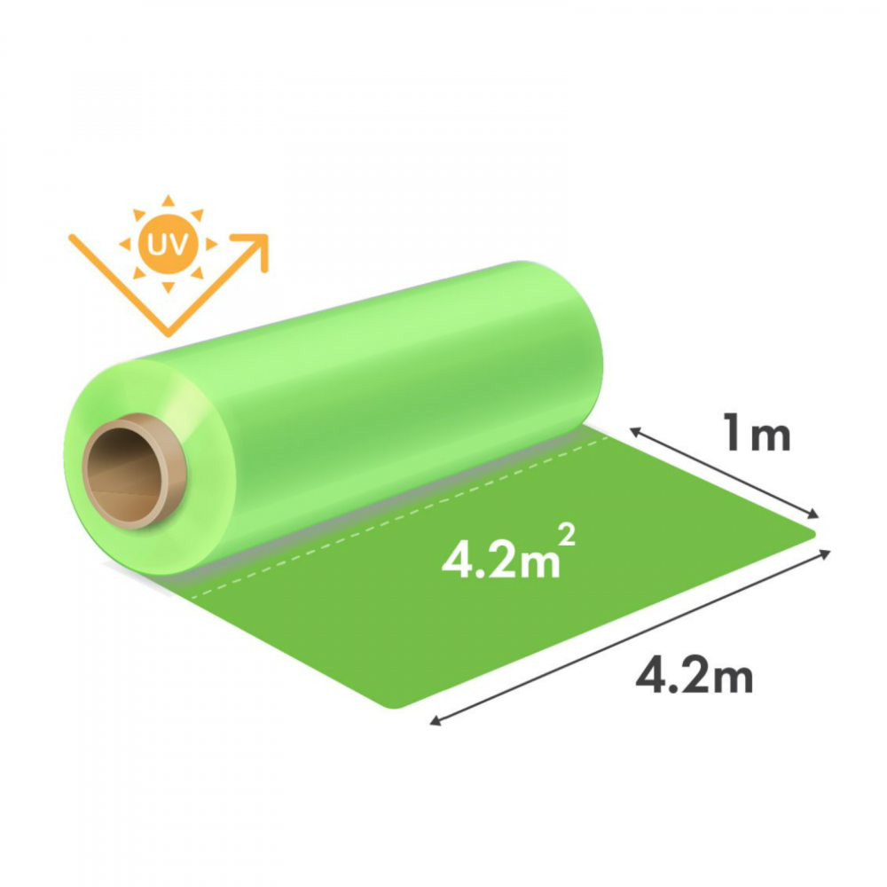 Folie solar 150 microni-  lățime 4,2 m [1]