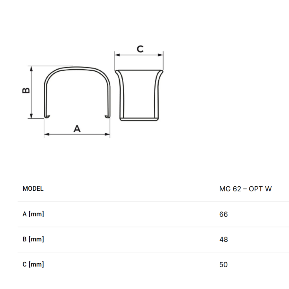 Prelungitor Canal Mascare OPTIMA MG62 11106028 (66x48 mm), PVC Alb [2]