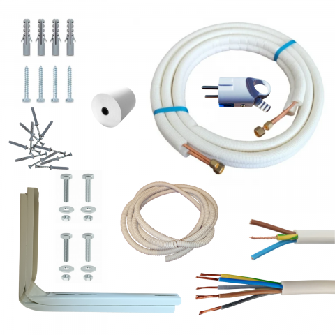 Kit complet montaj AC - 9 m - 24000 btu - Kit complet instalare AC