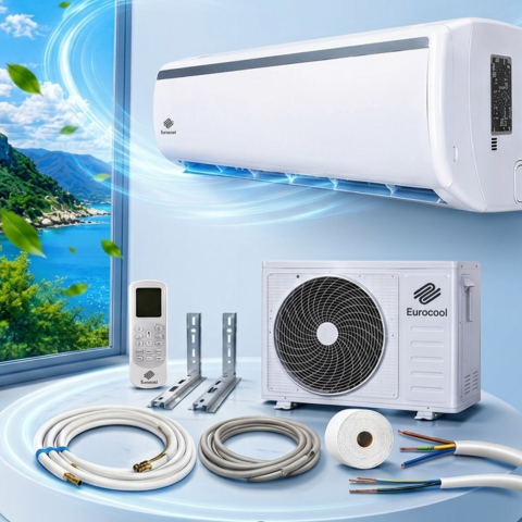 Aparate aer condiționat - Aer condiționat 18000 BTU – kit instalare inclus + console CADOU