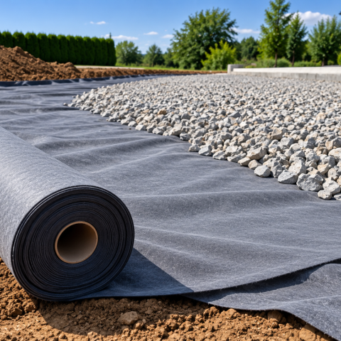Folie Geotextil - Folie Geotextil 200 g/mp,5 x 100 m, cenusiu