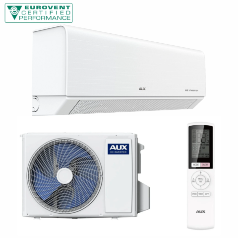 9.000 BTU (până la 25 mp) - Aparat aer conditionat AUX Q Series, 9000 BTU/h, ASW-H09B5B4/QCR3DI-C0, WiFi inclus, Sleep Mode, Auto Curatare, Auto Restart, Filtru Carbon Activ