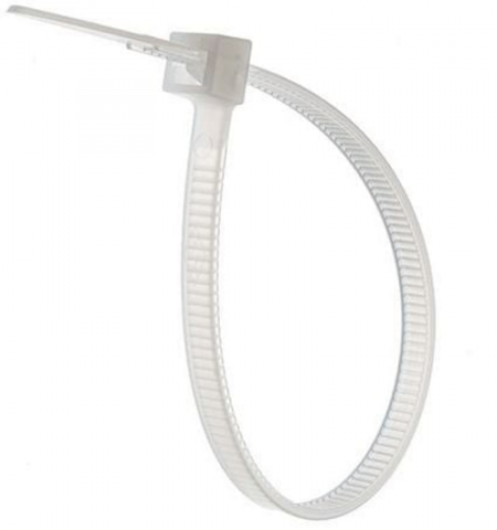 Coliere rapide din plastic - Coliere din plastic 3,6x250 mm, 100 bucăti