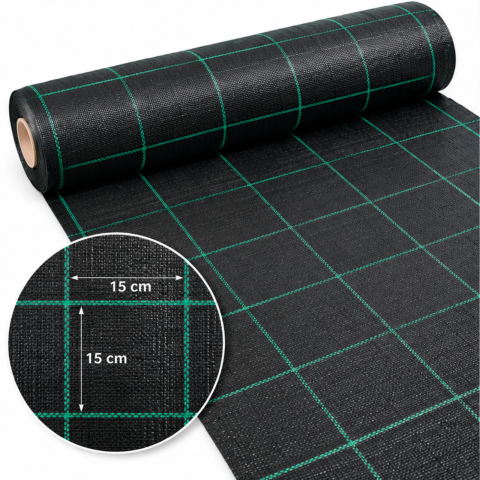 Grădină - Folie Agrotextil 4,15 m x 25 m- pătrate