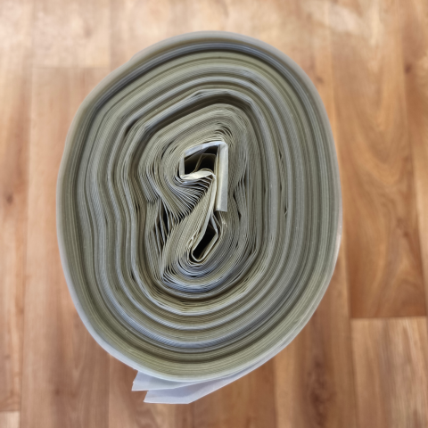 Minirole folii construcții - Folie construcții 4 m x 25 m – 100 µm, gri, LDPE virgin- 100mp