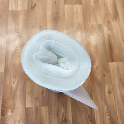 Minirole folii construcții - Folie construcții 4 m x 25 m – 100 µm, natur, LDPE virgin- 100mp