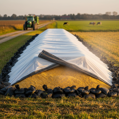 Folie siloz alb-negru - Folie Siloz 10m x 25m, Grosime 150 microni, Profesională  – Standard Fermă