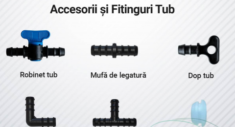 Grădină - Mufă de legatură pentru tub de picurare