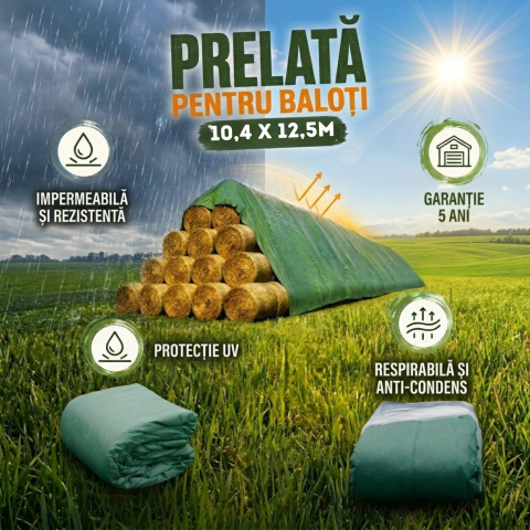 Prelată pentru baloți  10,4 m x 12,5 m