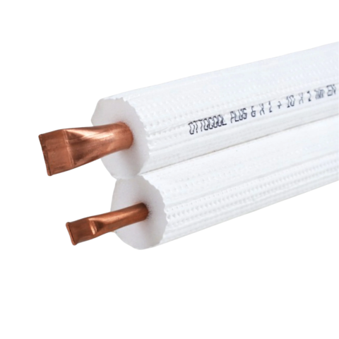 Țeavă cupru izolată - Țeavă cupru izolată TWIN 1/4” + 3/8” – rolă 50 m