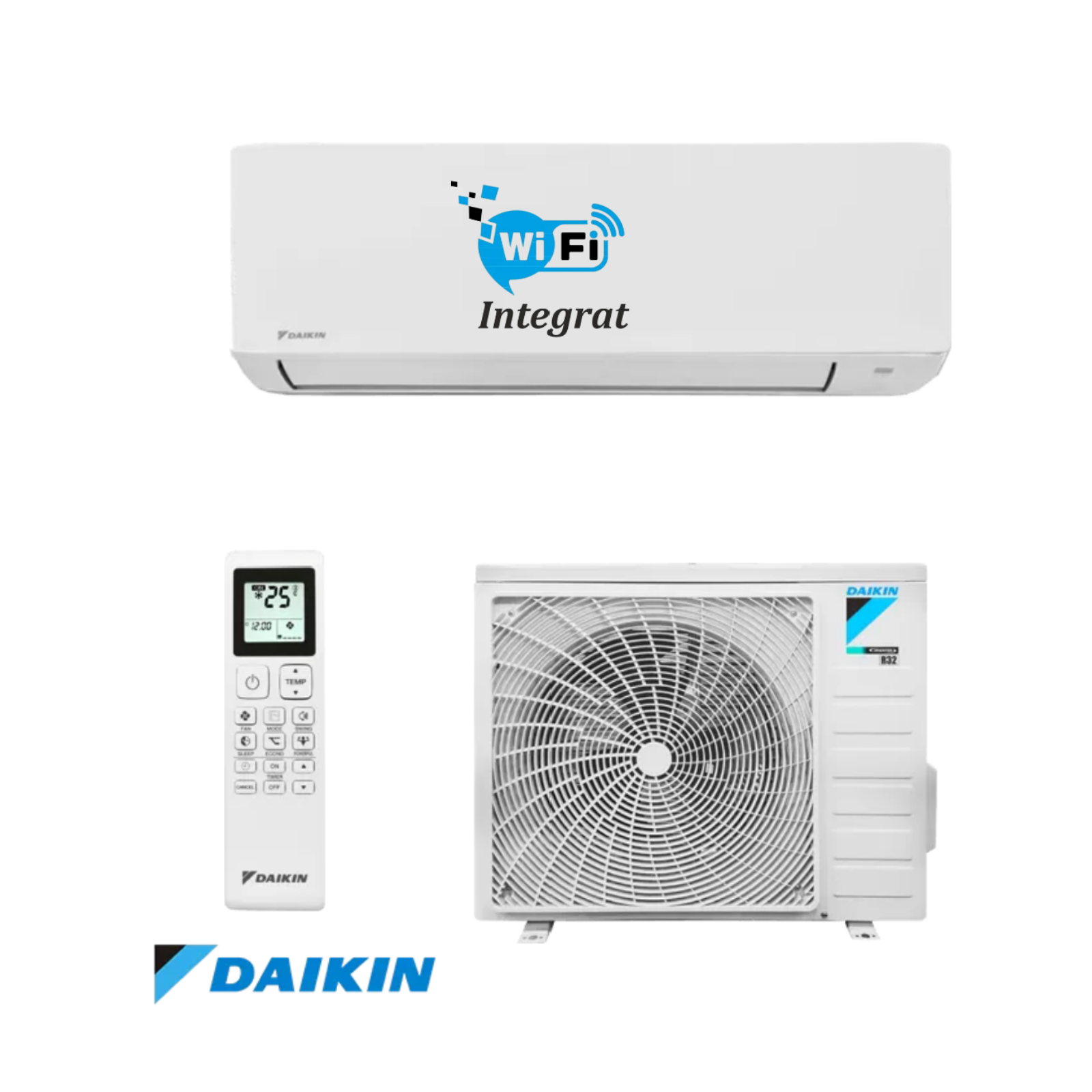 Aer conditionat Daikin Sensira 2025 , 24 000 BTU , FTXC70E+RXC70E, Inverter, R32, Wi Fi Integrat