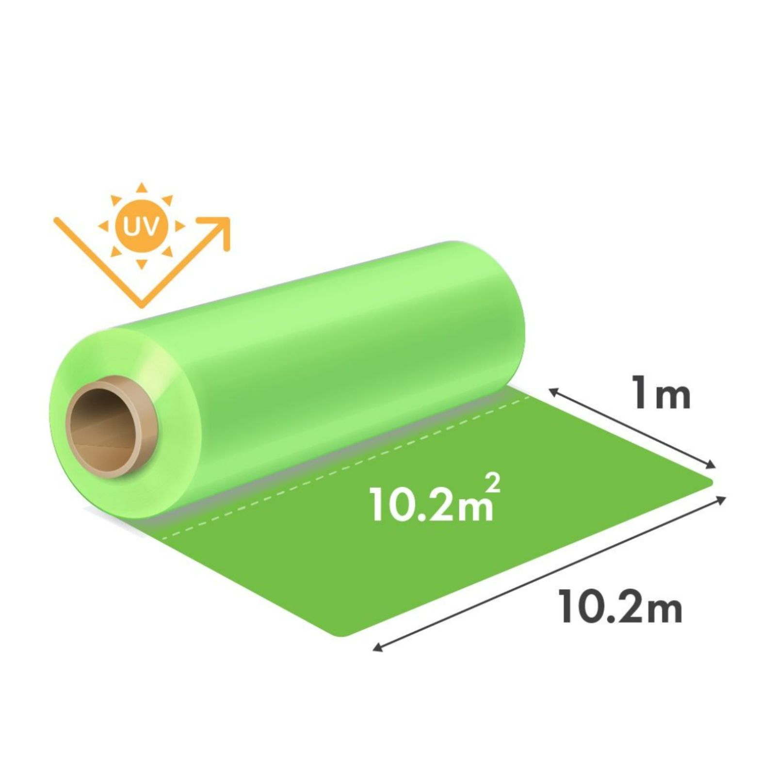Folie solar 150 microni-  latime 10,2 m 1 m liniar