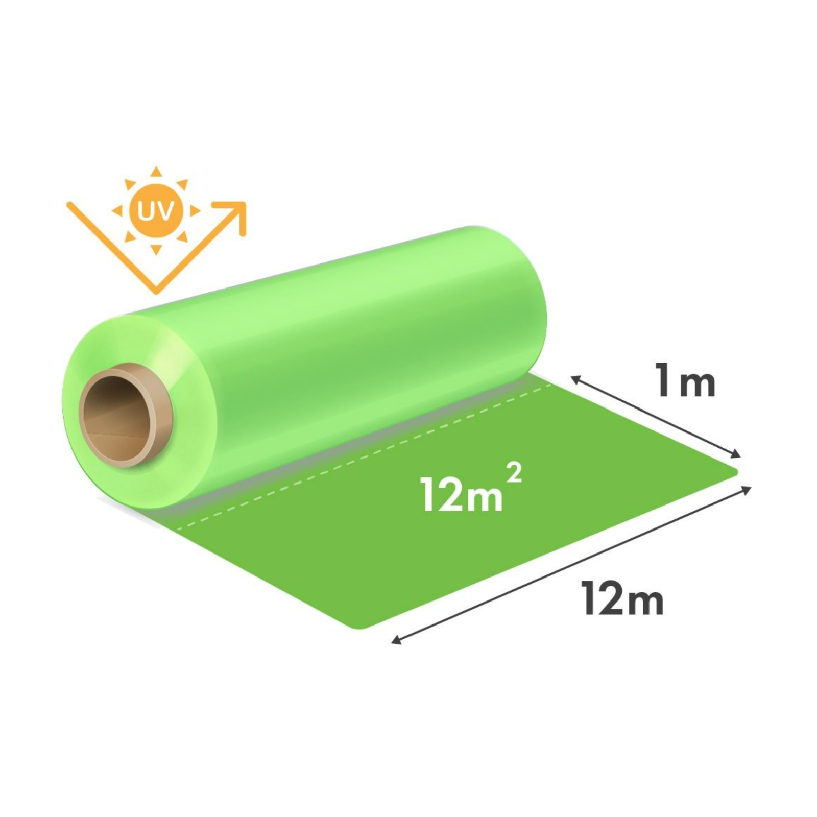 Folie solar 150 microni-  latime 12 m 1 m liniar