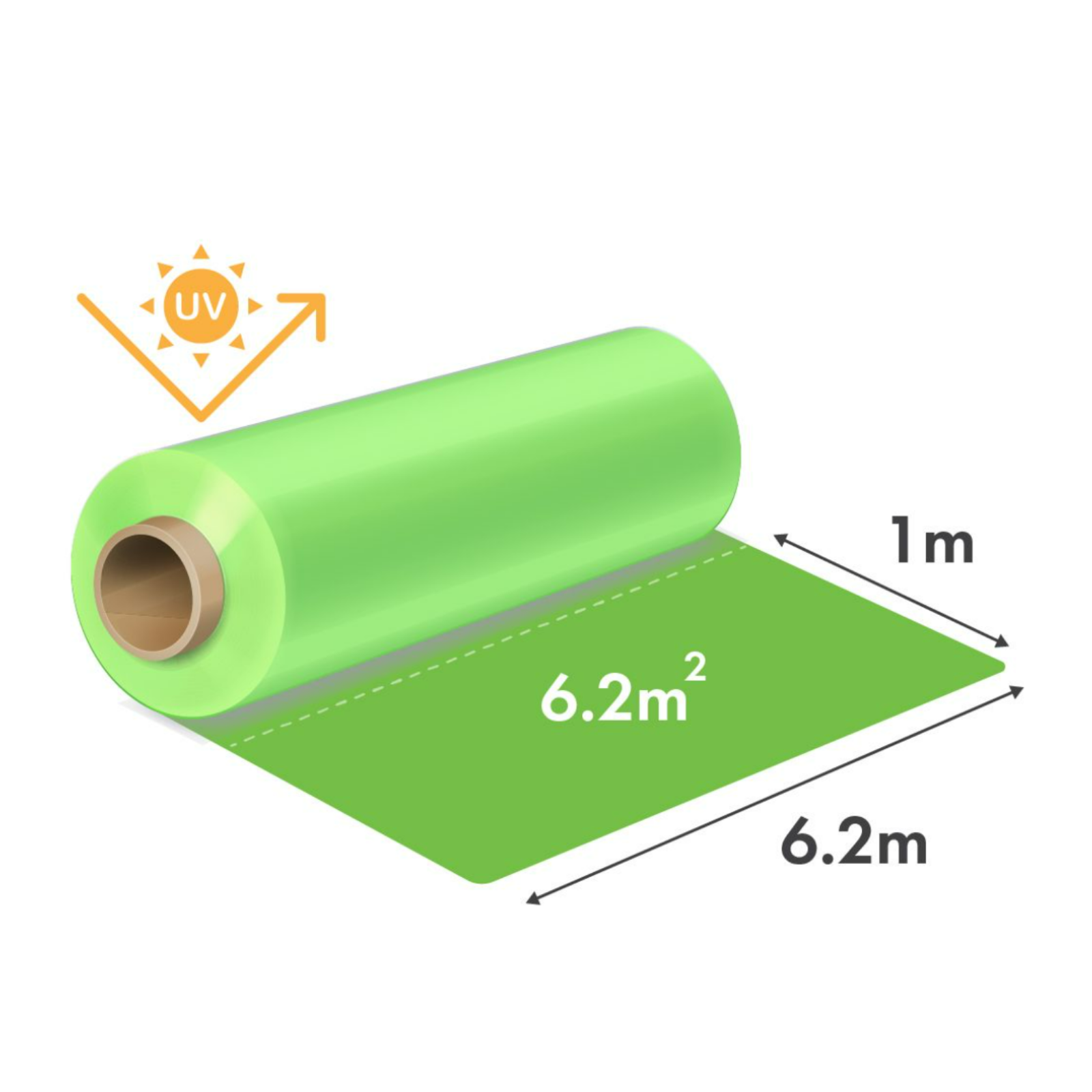 Folie solar 150 microni-  latime 6,2 m 1 m liniar