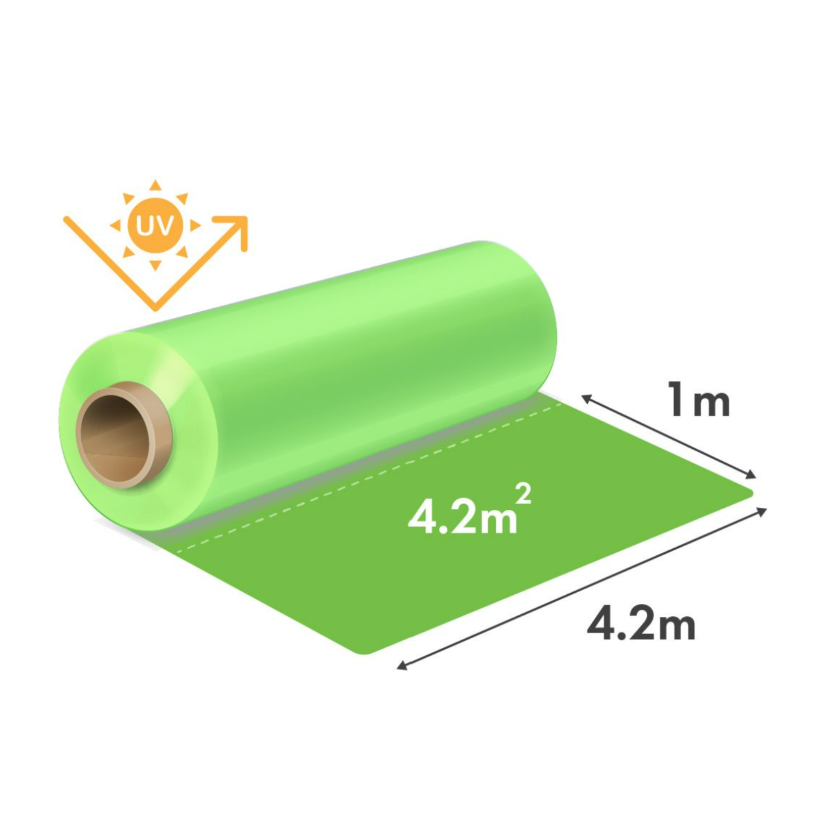 Folie solar 150 microni-  latime 4,2 m 1 m liniar