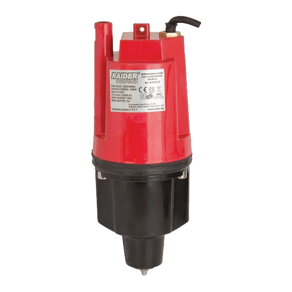 Pompa submersibila RAIDER RD-WP19 070122, apa curata, 300 W, inaltime refulare 7 m, debit maxim 18 l/min, carcasa fonta [1]