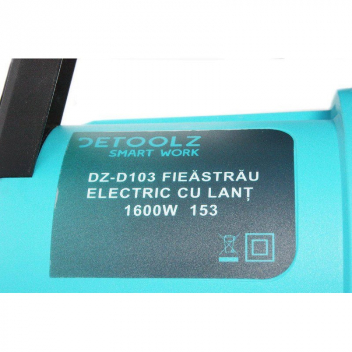 Fierastrau electric cu lant DZ-D103, DETOOLZ, 1600W [6]