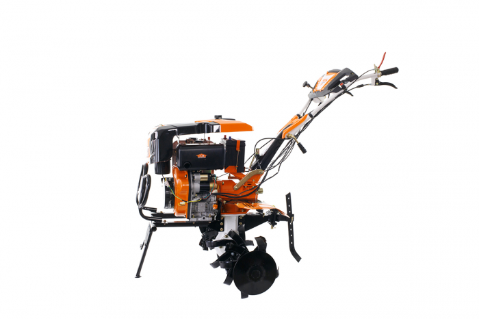 Motosapatoare RURIS 1001KSD + roti cauciuc 5.00-12+plug reversibil rev2+roti metalice 500+set contragreutati 20kg [42]