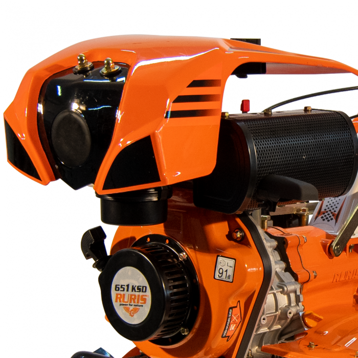 Motosapatoare RURIS 651KSD + roti cauciuc 4.00-8 + rarita + roti metalice 400 fara manicot + set contragreutÄƒÈ›i CG 10 KG [1]