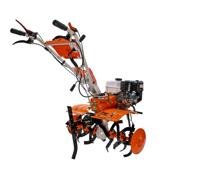 Motosapatoare RURIS 731ACC1 + roti cauciuc 5.00-8+rarita+plug+adaptor+dispozitiv scos cartofi+roti metalice 400 fara manicot+cultivator+set contragreutati 10kg [17]