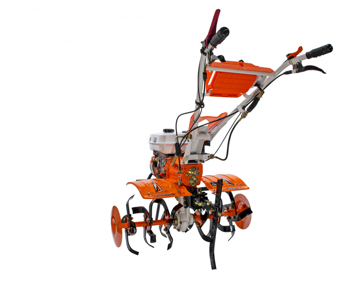 Motosapatoare RURIS 731ACC1 + roti cauciuc 5.00-8+rarita+plug+adaptor+dispozitiv scos cartofi+roti metalice 400 fara manicot+cultivator+set contragreutati 10kg [20]