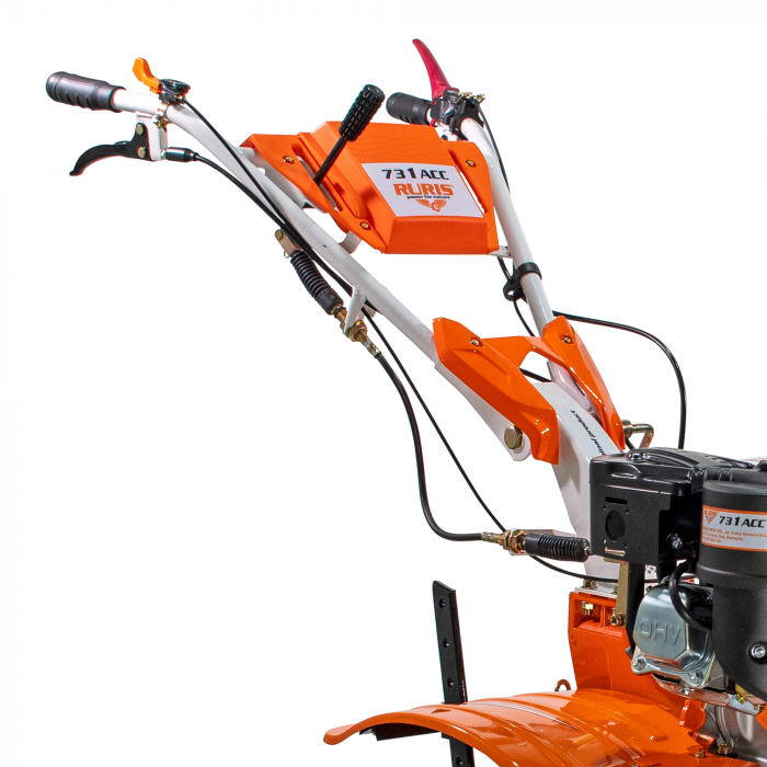 Motosapatoare RURIS 731ACC1 + roti cauciuc 5.00-8+rarita+plug+adaptor+dispozitiv scos cartofi+roti metalice 400 fara manicot+cultivator+set contragreutati 10kg [5]