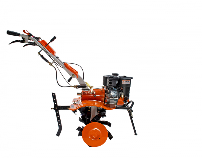 Motosapatoare RURIS 731ACC1 + roti cauciuc 5.00-8+rarita+plug+adaptor+dispozitiv scos cartofi+roti metalice 400 fara manicot+cultivator+set contragreutati 10kg [15]