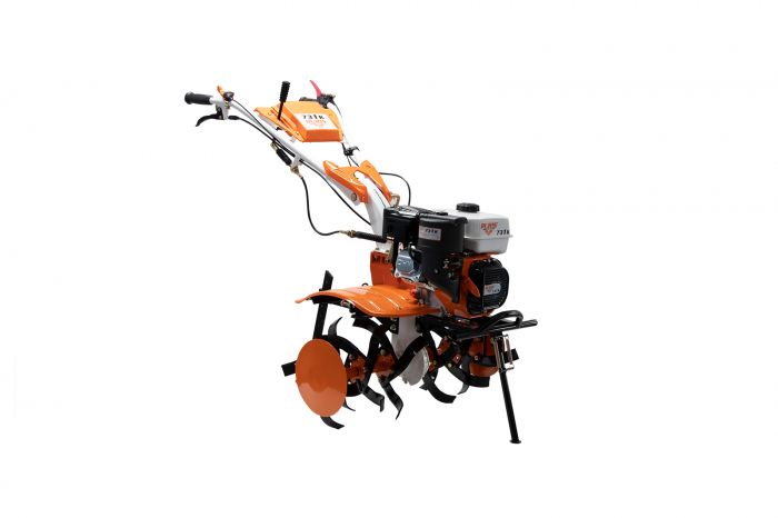 Motosapatoare RURIS 731ACC1 + roti cauciuc 5.00-8+rarita+plug+adaptor+dispozitiv scos cartofi+roti metalice 400 fara manicot+cultivator+set contragreutati 10kg [7]